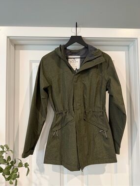 Alpine Design Olive Green Hooded Utility Jacket